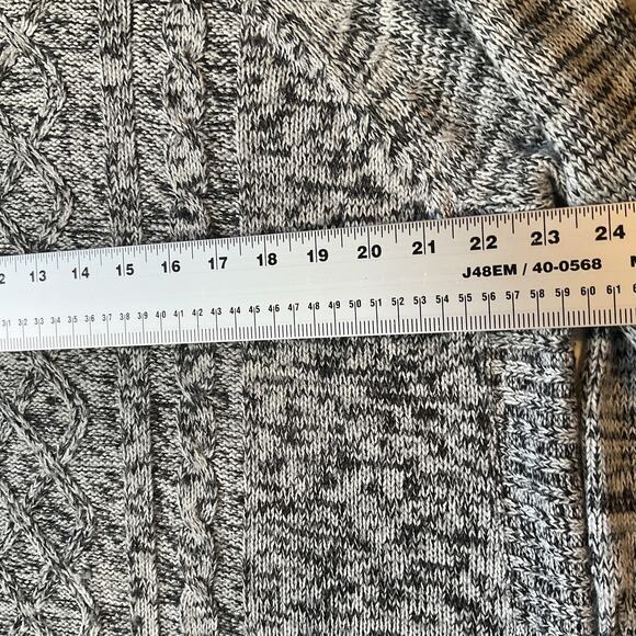 Jason Maxwell Women Sweatshirt Size 2X Gray Cable Knit Long Sleeve Turtleneck - Picture 4 of 8